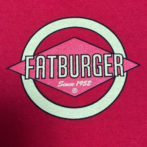 Fatburger Red Logo T-shirt  Men’s Medium - Picture 3 of 5